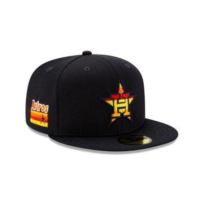 Houston Astros Gorra | New Era MLB Batting Practice 59fifty Fitted Cap Mexico - Azules